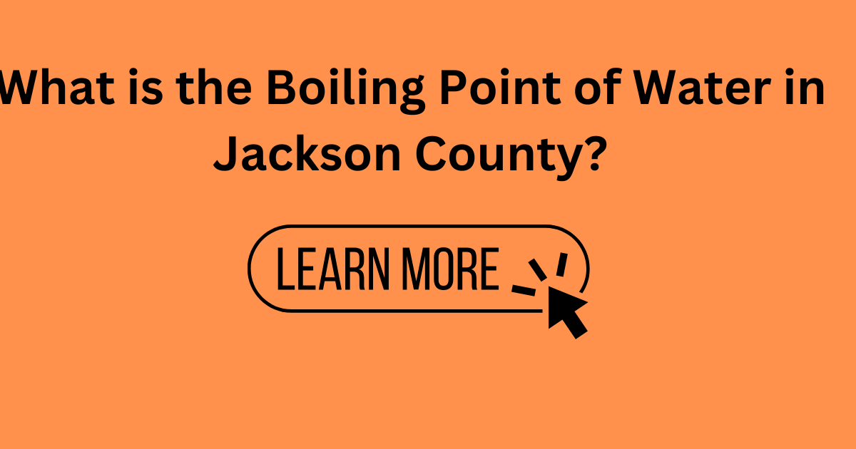 What is the Boiling Point of Water in Jackson County